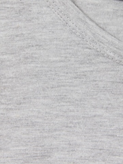 Reiss Grey Marl Bailey 4-9 yrs Cotton-Blend V-Neck T-Shirt - Image 4 of 4