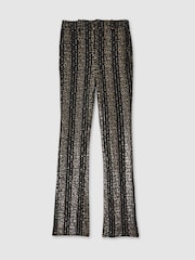 Halston Striped Sequin Trousers - Image 2 of 5