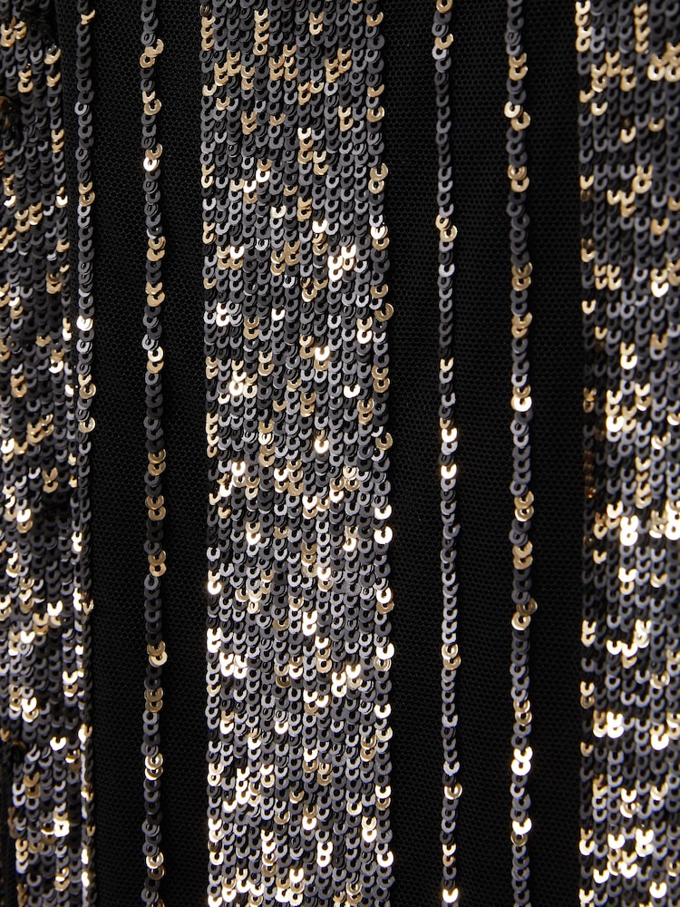 Halston Striped Sequin Trousers - Image 5 of 5