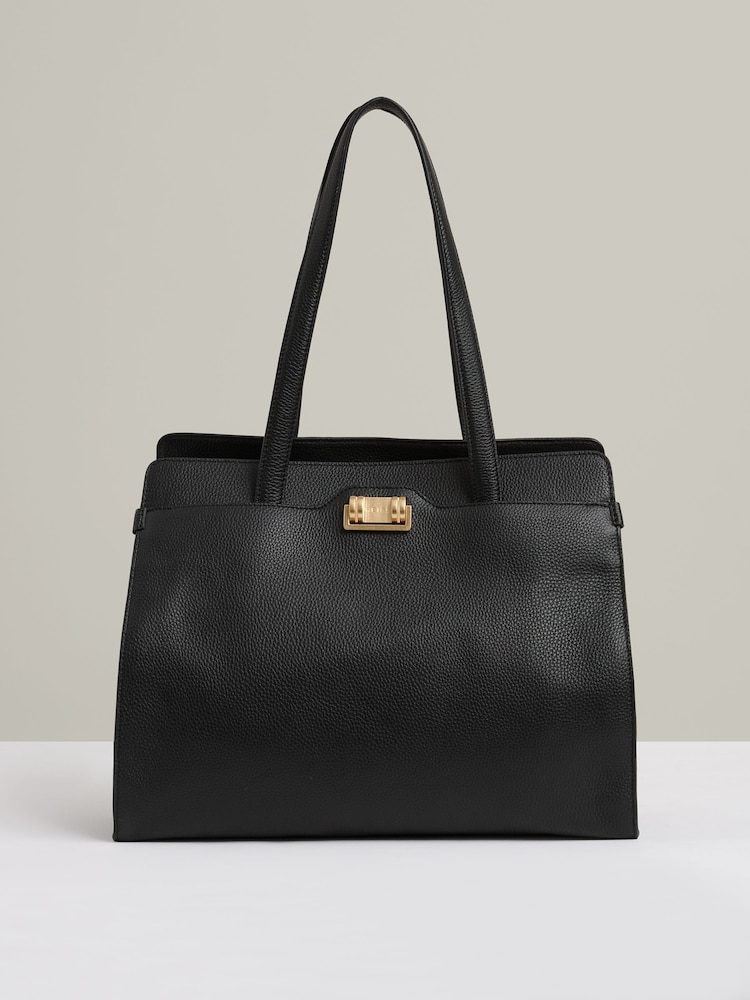 Reiss Tote-Bag „Delphine“ aus genarbtem Leder - Bild 1 von 5