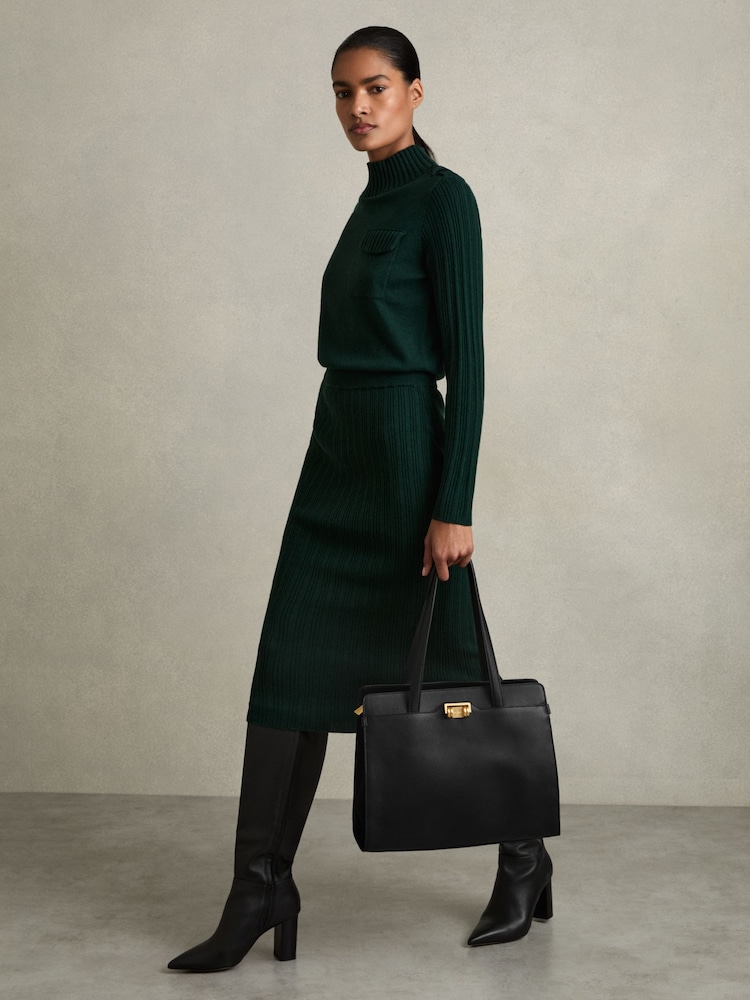 Reiss Tote-Bag „Delphine“ aus genarbtem Leder - Bild 2 von 5 Reiss Tote-Bag „Delphine“ aus genarbtem Leder - Bild 2 von 5