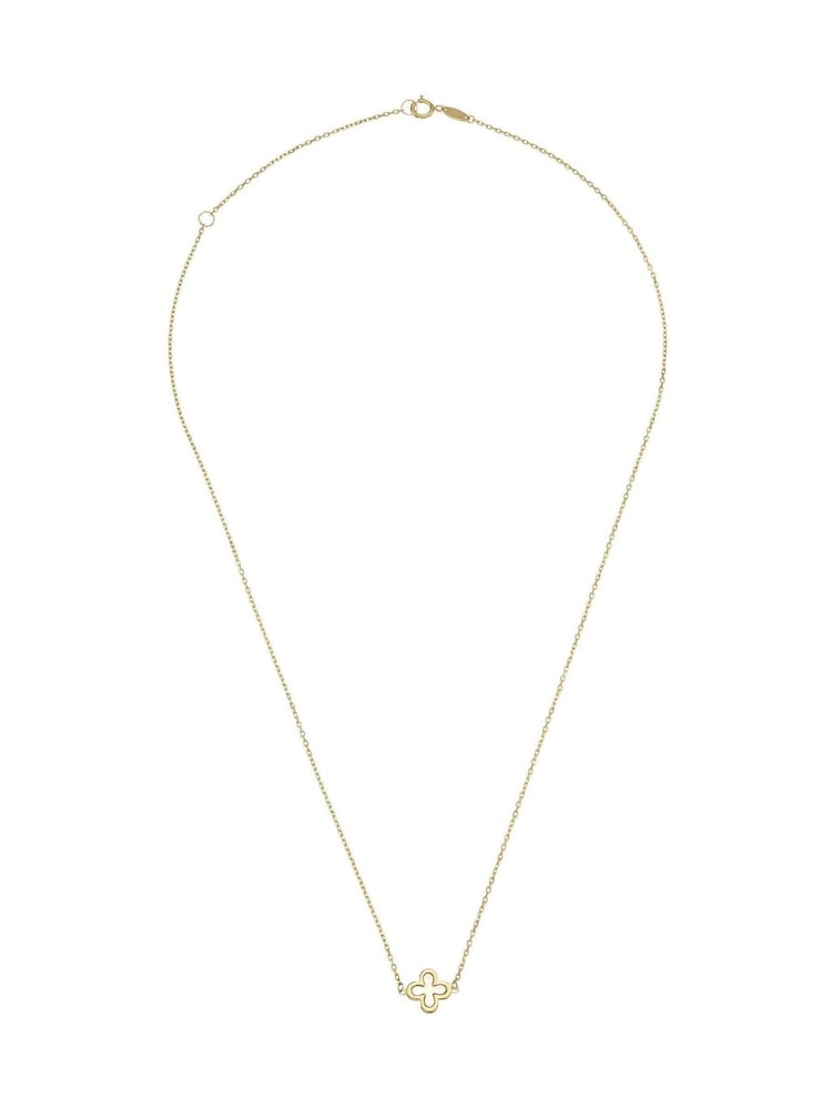 Beaverbrooks 9ct Yellow Gold Mother of Pearl Single Clover Necklace - Image 1 of 5