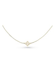 Beaverbrooks 9ct Yellow Gold Mother of Pearl Single Clover Bracelet - Image 2 of 5