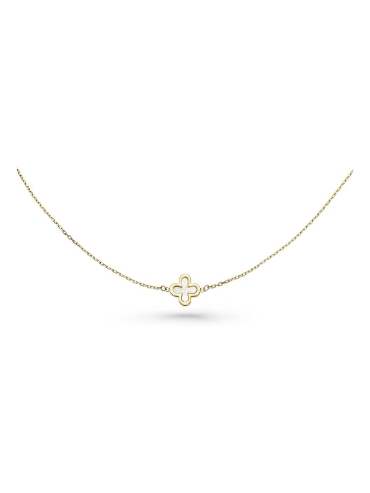 Beaverbrooks 9ct Yellow Gold Mother of Pearl Single Clover Bracelet - Image 2 of 5