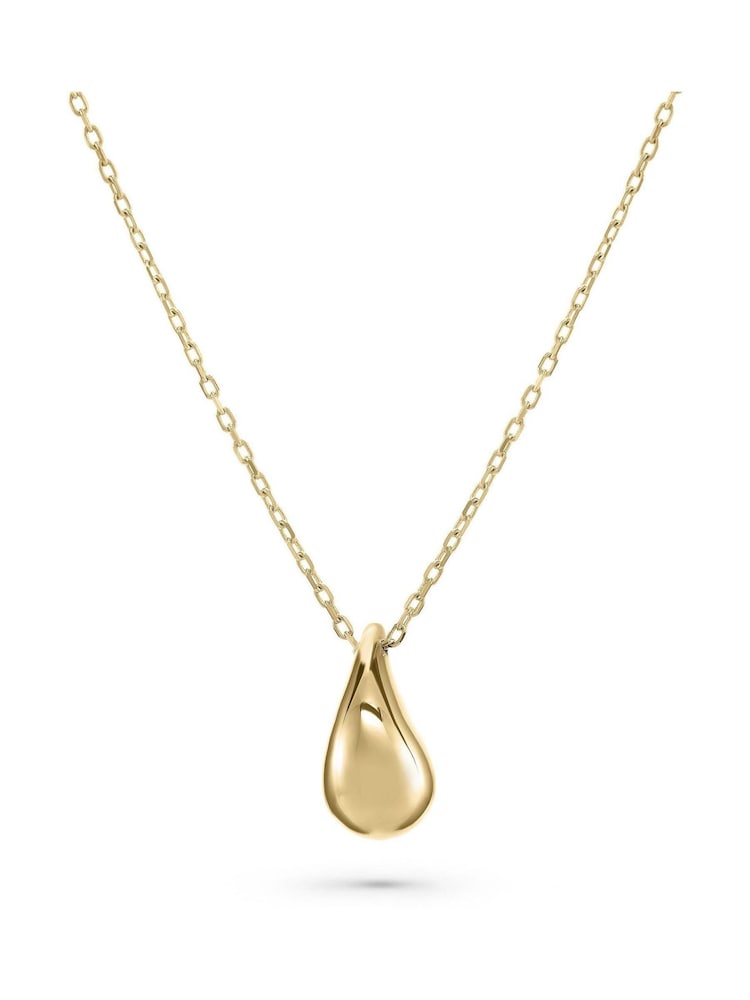 Beaverbrooks 9ct Yellow Gold Teardrop Necklace - Image 2 of 4