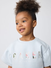 Baker by Ted Baker Blue Frill Sleeve Top and Cargo Shorts Set - Image 5 of 13