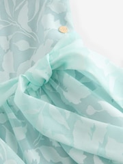 Baker by Ted Baker Mint Green Floral Burnout Dress - Image 12 of 12