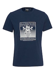 Barbour® International Track Bike Graphic T-Shirt - Image 4 of 4