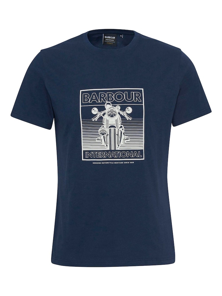 Barbour® International Track Bike Graphic T-Shirt - Image 4 of 4