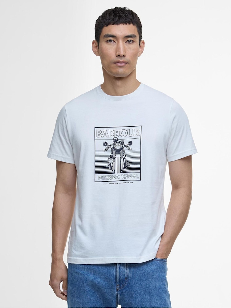 Barbour® International Track Bike Graphic T-Shirt - Image 1 of 4