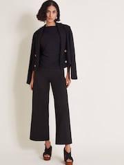 Monsoon Black Paula Ponte Bootcut Trousers - Image 5 of 5