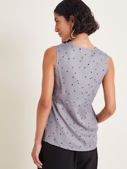 Monsoon Silver Clea Lacy Spot Cami Top - Image 3 of 5