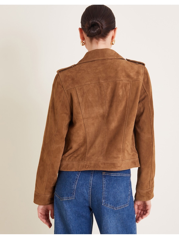 Monsoon - Veste en daim Sienna - Image 3 of 6