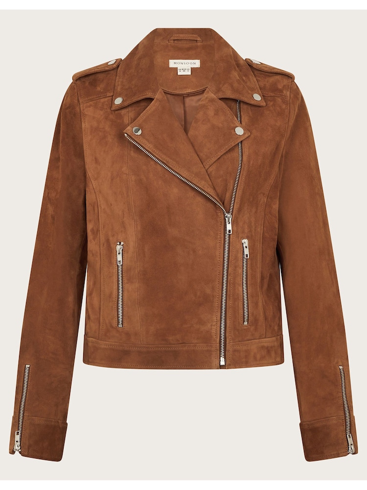 Monsoon Natural Sienna Suede Jacket - Image 6 of 6