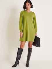 Monsoon Green Susie Swing Dress - Image 5 of 6