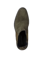 Tommy Hilfiger Green Core Suede Chelsea Boots - Image 4 of 5