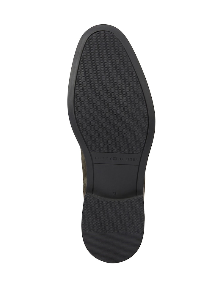 Tommy Hilfiger Green Core Suede Chelsea Boots - Image 5 of 5