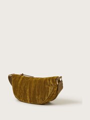 Monsoon Green Val Crushed Velvet Sling Bag - Image 2 of 3