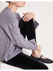 Monsoon Black Vixie Velvet Leggings - Image 4 of 5