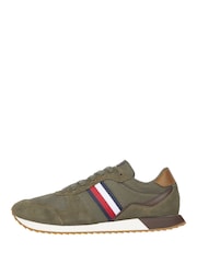 Tommy Hilfiger Green Tommy Hilfiger Blue Evo Mix Block Runner Trainers - Image 2 of 5