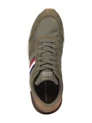 Tommy Hilfiger Green Tommy Hilfiger Blue Evo Mix Block Runner Trainers - Image 3 of 5