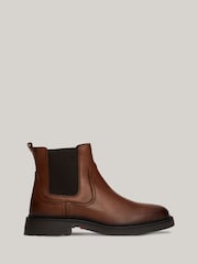 Tommy  Hilfiger Comfort Leather Chelsea Black Boots - Image 1 of 7