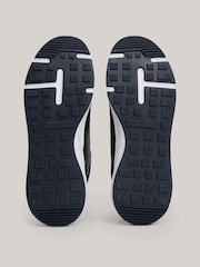 Tommy Hilfiger Blue Tommy Hilfiger Blue Faston Leather Mix Trainers - Image 5 of 7