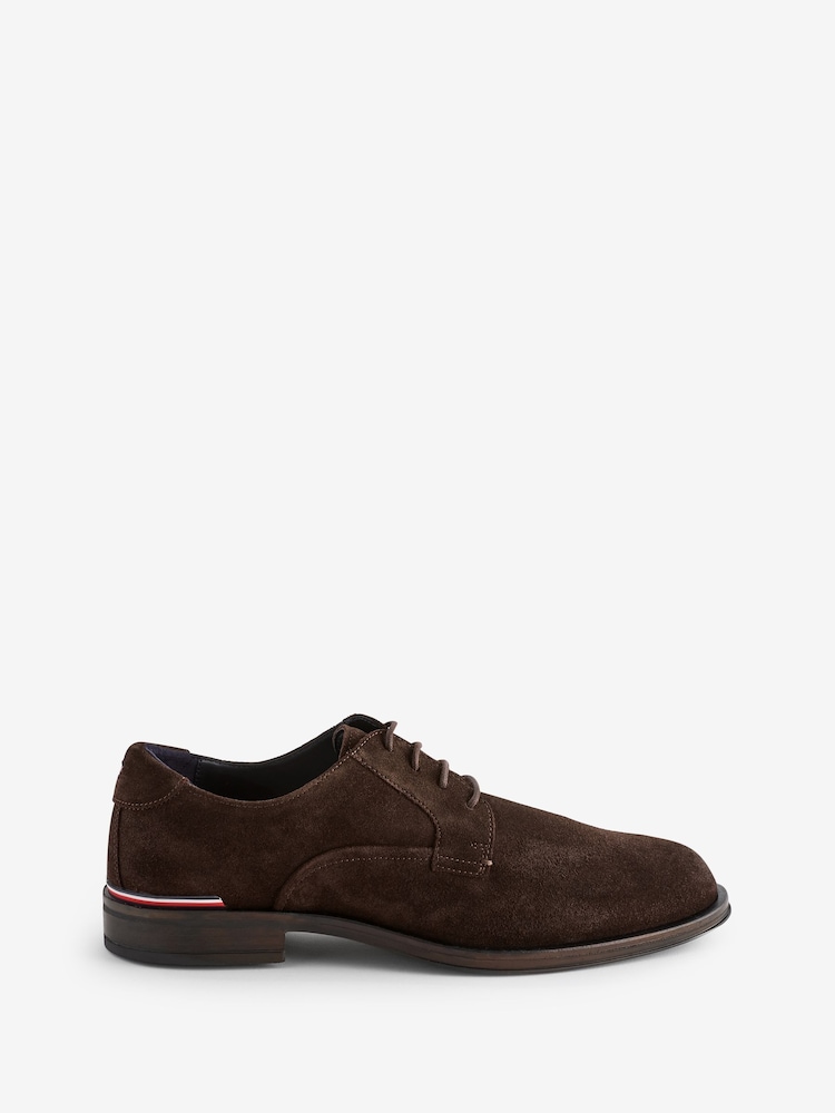 Tommy Hilfiger Brown Core Suede Shoes - Image 1 of 6