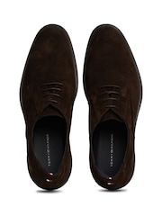 Tommy Hilfiger Brown Core Suede Shoes - Image 3 of 6