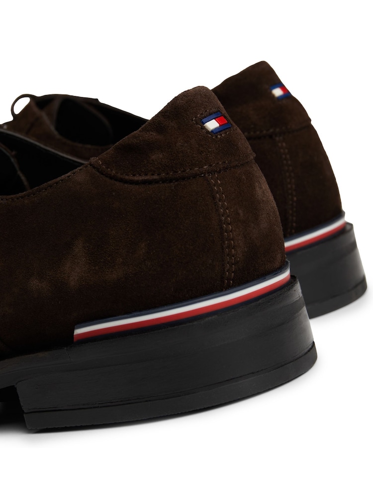 Suede Tommy Hilfiger shoes - Size 9.5 - brown Tommy Hilfiger leather suede comfort derby shoes in brown | ASOS main image 3