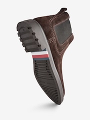 Tommy Hilfiger Comfort Suede Chelsea Brown Boots - Image 3 of 4