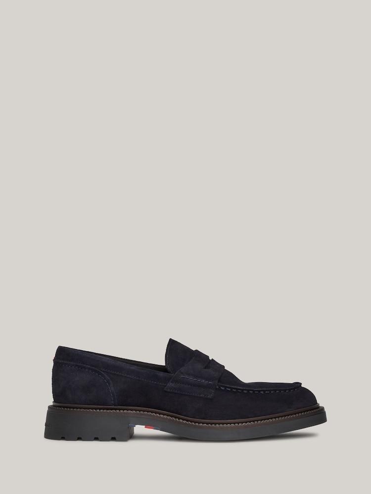 Tommy Hilfiger Blue Comfort Suede Loafers - Image 2 of 8
