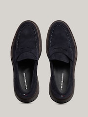 Tommy Hilfiger Blue Comfort Suede Loafers - Image 5 of 8