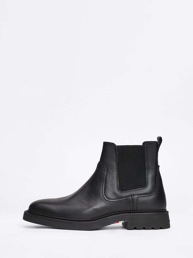 Tommy  Hilfiger Comfort Leather Chelsea Black Boots - Image 2 of 8