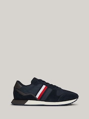 Tommy Hilfiger Blue Tommy Hilfiger Blue Evo Mix Block Runner Trainers - Image 1 of 8