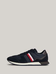 Tommy Hilfiger Blue Tommy Hilfiger Blue Evo Mix Block Runner Trainers - Image 2 of 8