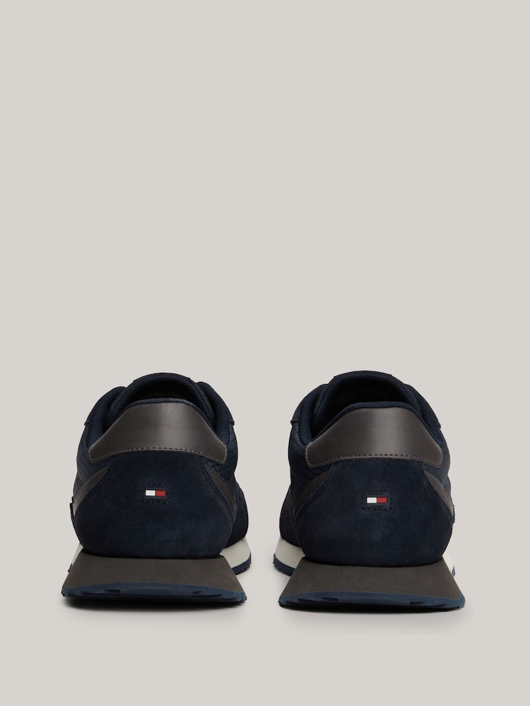Tommy Hilfiger Blue Tommy Hilfiger Blue Evo Mix Block Runner Trainers - Image 3 of 8