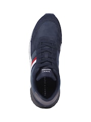 Tommy Hilfiger Blue Tommy Hilfiger Blue Evo Mix Block Runner Trainers - Image 7 of 8