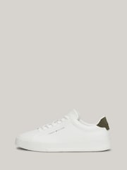 Tommy Hilfiger White Tommy Hilfiger Purple Court Seasonal Winter 4A Trainers - Image 2 of 8