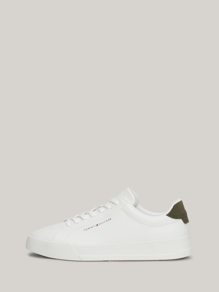 Tommy Hilfiger White Tommy Hilfiger Purple Court Seasonal Winter 4A Trainers - Image 2 of 8