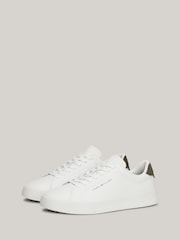 Tommy Hilfiger White Tommy Hilfiger Purple Court Seasonal Winter 4A Trainers - Image 3 of 8
