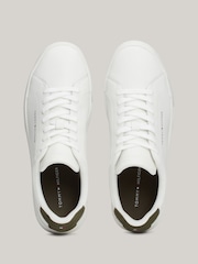Tommy Hilfiger White Tommy Hilfiger Purple Court Seasonal Winter 4A Trainers - Image 4 of 8
