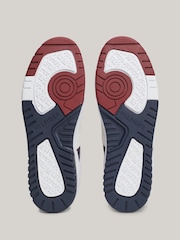 Tommy Hilfiger White Tommy Hilfiger Basket Modern Street Leather White Trainers - Image 6 of 8
