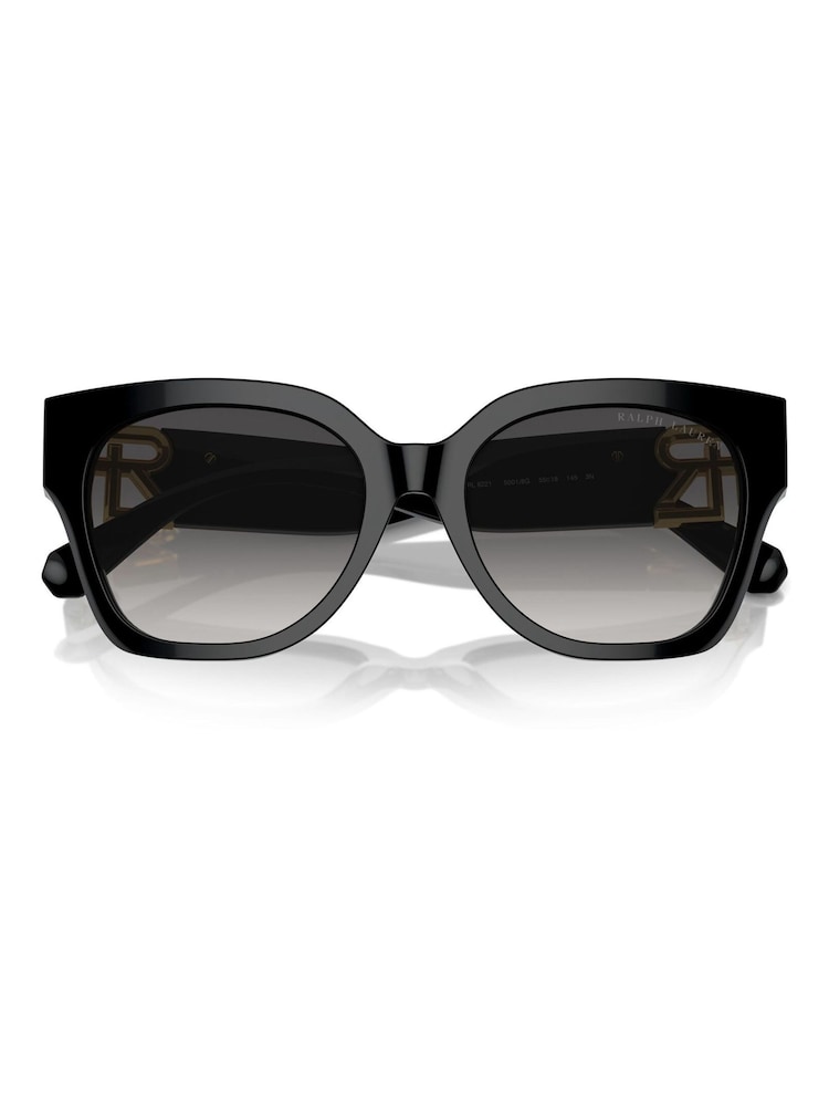 Ralph Lauren Irregular Black Sunglasses - Image 2 of 5