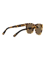 Ralph Lauren Overszed Rl8221 The Ricky Black Sunglasses - Image 11 of 12