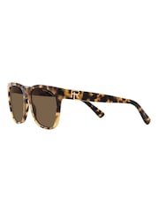 Ralph Lauren Overszed Rl8221 The Ricky Black Sunglasses - Image 2 of 12