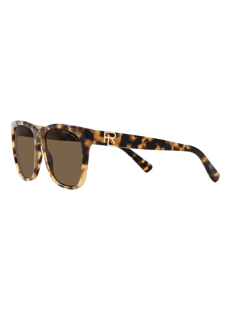 Ralph Lauren Overszed Rl8221 The Ricky Black Sunglasses - Image 2 of 12