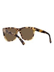 Ralph Lauren Overszed Rl8221 The Ricky Black Sunglasses - Image 6 of 12