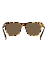 Ralph Lauren Overszed Rl8221 The Ricky Black Sunglasses - Image 7 of 12