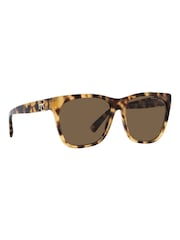 Ralph Lauren Overszed Rl8221 The Ricky Black Sunglasses - Image 8 of 12